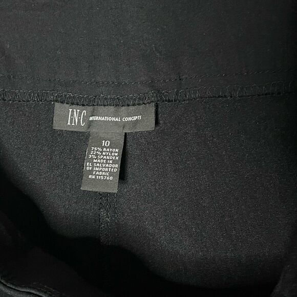 INC International Concepts Women's Pull-On Side-Stripe Shorts size 10 - Picture 3 of 6